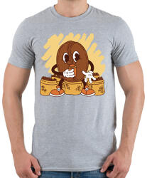 printfashion Kávébab - Férfi póló - Sport szürke (17124568)