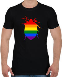 printfashion Pride Poloska - Férfi póló - Fekete (17374351)