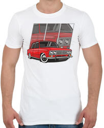 printfashion Lada - Férfi póló - Fehér (17370202)