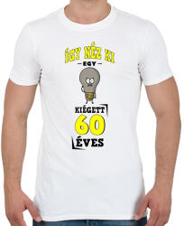 printfashion igy néz ki egy kiégett 60 éves - Férfi póló - Fehér (17238038)