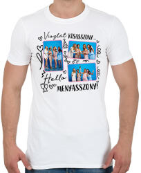 printfashion Lánybúcsú egyedi képpel - Férfi póló - Fehér (17469720)