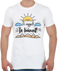 printfashion Jó reggelt te bánat - Férfi póló - Fehér (17303266)