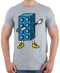 printfashion Lego dab - Férfi póló - Sport szürke (17171850)