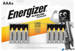Energizer Elem, AAA mikro, 8 db, ENERGIZER "Alkaline Power (E300127804/NZAP6O07) - alter