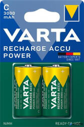 VARTA Tölthető elem, C baby, 2x3000 mAh, előtöltött, VARTA "Power (56714 101 402) - alter