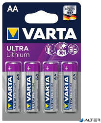VARTA Elem, AA ceruza, 4 db, lítium, VARTA "Ultra Lithium (6106301404) - alter