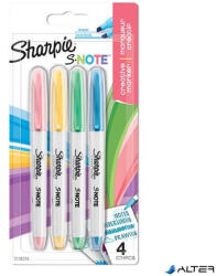 Sharpie Rostirón készlet, vágott, SHARPIE "S-Note", 4 különböző szín (NSH2138234) - alter