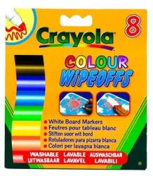 Crayola : 8 db lemosható vastag filctoll fehér táblára