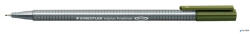 STAEDTLER Tűfilc, 0, 3 mm, STAEDTLER "Triplus 334", olivazöld (334-57)