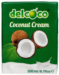 Delcoco Kókusztejszín (kókuszkrém) 200ml 24% kókuszolaj tartalommal (8993093665985)