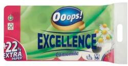 Ooops! Toalettpapír, 3 rétegű, kistekercses, 16 tekercs, OOOPS "Excellence", kamilla (KHHVP065) - tintasziget