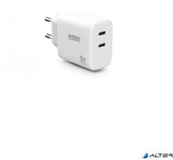 Urban Factory Hálózati töltő, 2xUSB-C (20W+45W), URBAN FACTORY (PGC65UF)