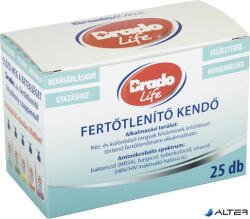 Bradoline Fertőtlenítő kendő, 25 db, BRADOLIFE (16033) - alter