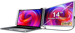 ExtraLink 14" SmartLife 16: 9 FHD IPS Hordozható Monitor - Szürke