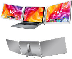 EXTRALINK Smart Life 16" kétszintű monitor kiegészítő 12"-18, 5" méretű laptopokhoz, S880