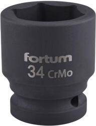 Fortum gépi dugófej 3/4", 34mm, L 57 mm, feketített (4703034)