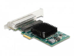 Delock PCI Express x1 kártya 4 x RJ45 Gigabit LAN BCM (DL-88207)