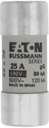 Eaton C22G25 CYLINDRICAL FUSE 22 x 58 25A GG 690V AC Hengeres betét 22x58mm, 690V AC, gG (C22G25) - lumenet