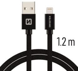 SWISSTEN Lightning 1, 2m, fekete (71523201)