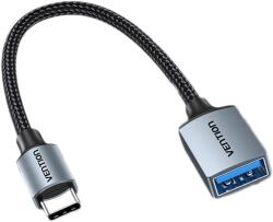 Vention USB-C to USB-A (F) 3.0 OTG Cable 0.15M Gray Aluminum Alloy Type (CCXHB)