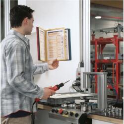 Durable VARIO® Display System Wall 10, 10 zsebbel, multifunkciós, A4, szürke (556700)
