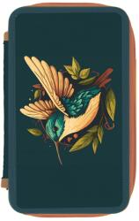 Herlitz Penar neechipat cu 2 fermoare Herlitz 400198296, Motiv colibri (400198296) Penar