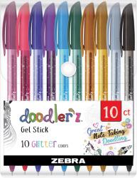 Zebra ZEBRA Doodler´z csillámmal - 10 db-os készlet (02619)
