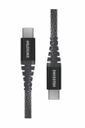 SWISSTEN Kevlar USB-C / USB-C 1.5m antracit (71542010)