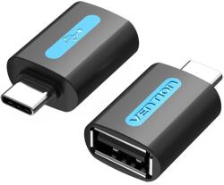Vention USB-C to USB 2.0 Female OTG Adapter Black PVC Type (CDTB0)