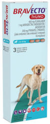 MSD BRAVECTO TRIUNO antiparazitar intern si extern pentru caini 400mg (20-40 kg) - 3 tablete masticabile