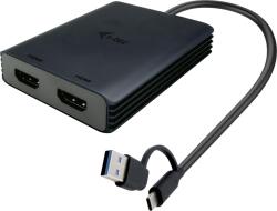 i-tec USB-A/USB-C Dual 4K HDMI Video Adapter (CADUAL4KHDMI)