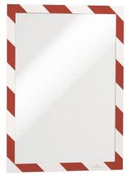 Durable Duraframe, öntapadós, A4, piros/fehér - 2 db