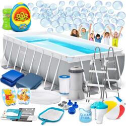 Intex Kerti kerti medence 400 x 200 x 100 cm 17in1 intex 26788 + ingyenes buborékfújógép (26788-M)