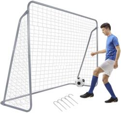  Springos összecsukható Futballkapu 240x170cm - Szürke (SG0010)