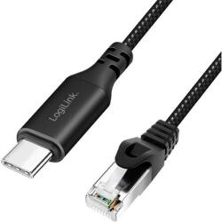 LogiLink CU0411 hálózati kábel Fekete 1, 5 M Cat6 S/FTP (S-STP) (CU0411) - pepita