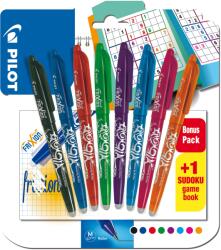 Pilot FriXion Ball 07 / 0, 35 mm - 8 színű készlet + sudoku