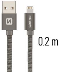 SWISSTEN Lightning 0, 2m, szürke (71523102)