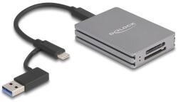 Delock USB Type-C kártyaolvasó SD Express és CFexpress A-típusú memóriakártyákhoz (91013) (91013) (91013)