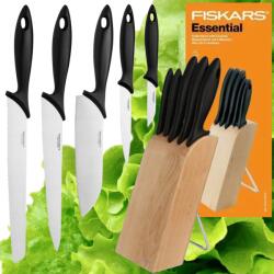Fiskars 5 Db-os Konyhakés Szett Fiskars Essential Szett Fa Blokkban Éles (1023782)