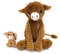 Les Ptipotos Vaca de pluș Hindou maro - mamă cu bebeluș (SL76050)