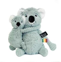 Les Ptipotos Koala de pluș Trankilou mentă - mamă cu pui (SL73201)