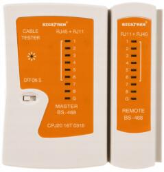 Bigstren Teszt Kábel Teszter RJ11, RJ12, RJ45, Led vezérlés (00022166)