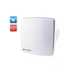 Vents 125LDTL AUTO fehér ventilátor modern időzítő golyóscsapágy automata zsalu 185m3/h 22W 34dB (125LDTL)