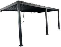Garden Point Lagos 3x6 Garden Point falra szerelhető terasz pergola antracit színben (GAP947)