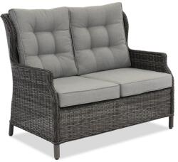 Garden Point antracit Malaga antracit technorattan kétüléses kanapé (GAP1198SO2)
