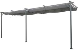 Garden Point Antracit színű terasz előtető Santana 3x6m Garden Point (GAP866)