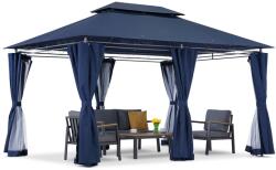 Garden Point Tengerészkék Ibiza 3x4m kerti pavilon szúnyoghálóval Garden Point (GAP1274)