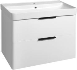 SAPHO AQUALINE DENEB mosdótartó szekrény fogantyú nélkül, 77, 3x55x43, 5cm, matt fehér (DN280) (DN280)