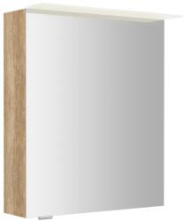 SAPHO LINEX tükrösszekrény LED világítással, jobbos/balos, 60x70x15cm, Alabama tölgy (LX060-0022) (LX060-0022)