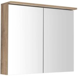 SAPHO AQUALINE KAWA STRIP tükrösszekrény, LED világítással, 80x70x22cm, emporio tölgy (WGL38S) (WGL38S)